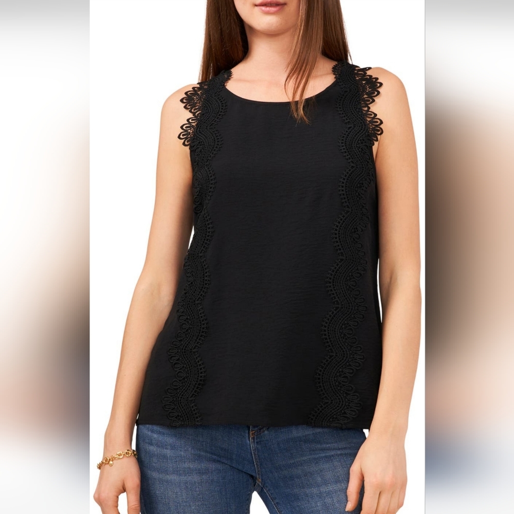 Vince Camuto Lace Trim Tank